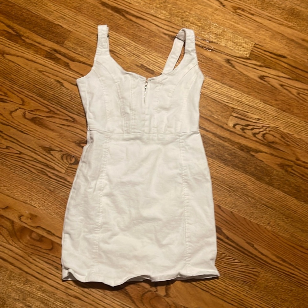 White Denim Dress